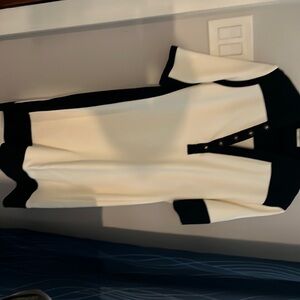 Balenciaga dress size 44 (8)black and ecru color